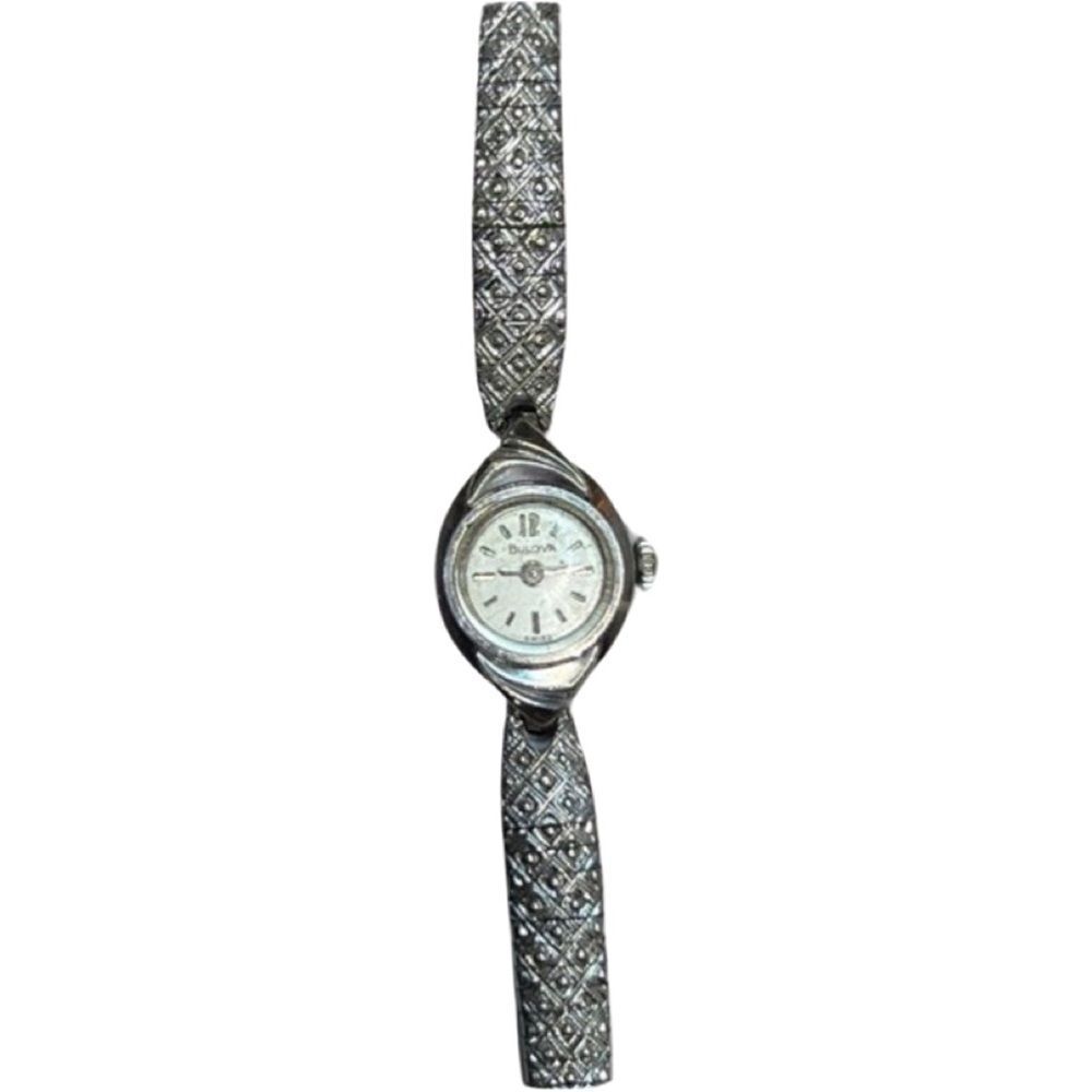 Vintage Art Deco BULOVA Women’s Swiss 10K Gold Cocktail Watch WORKING!